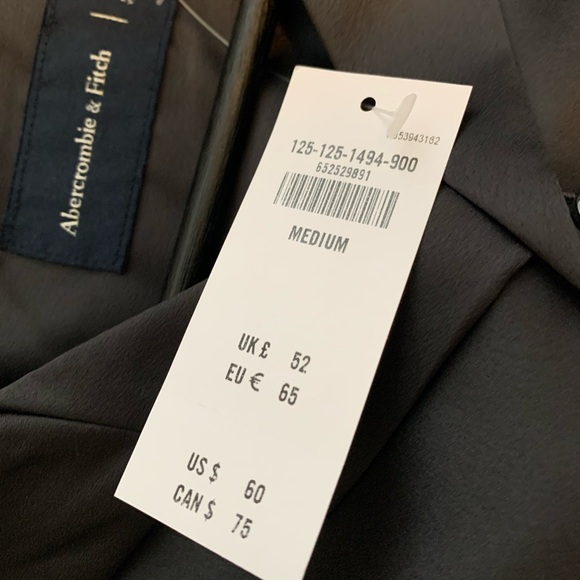 Satin black camp collar shirt - medium - Abercrombie - Picture 4 of 7